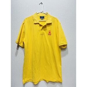 Psychobunny Polo Shirt Yellow Size 8 XXXL